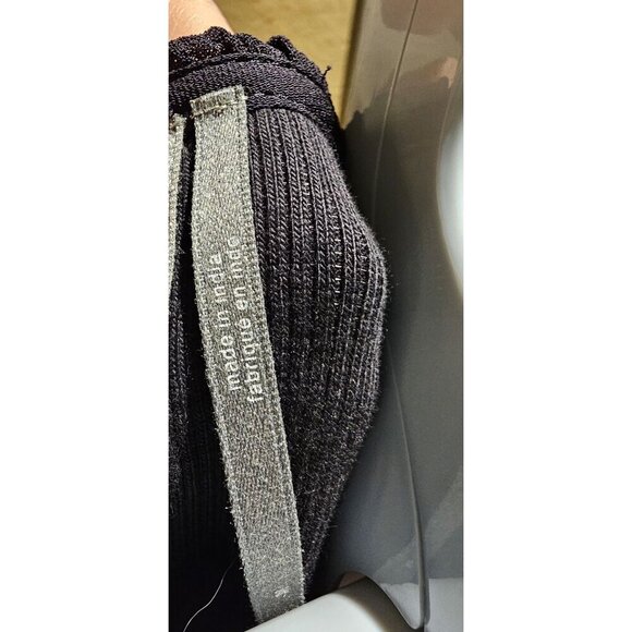 Anthropologie RARE FIND Romantic, Whimsical Medium Black Ruffle Trim Long Sleeve - Picture 8 of 9